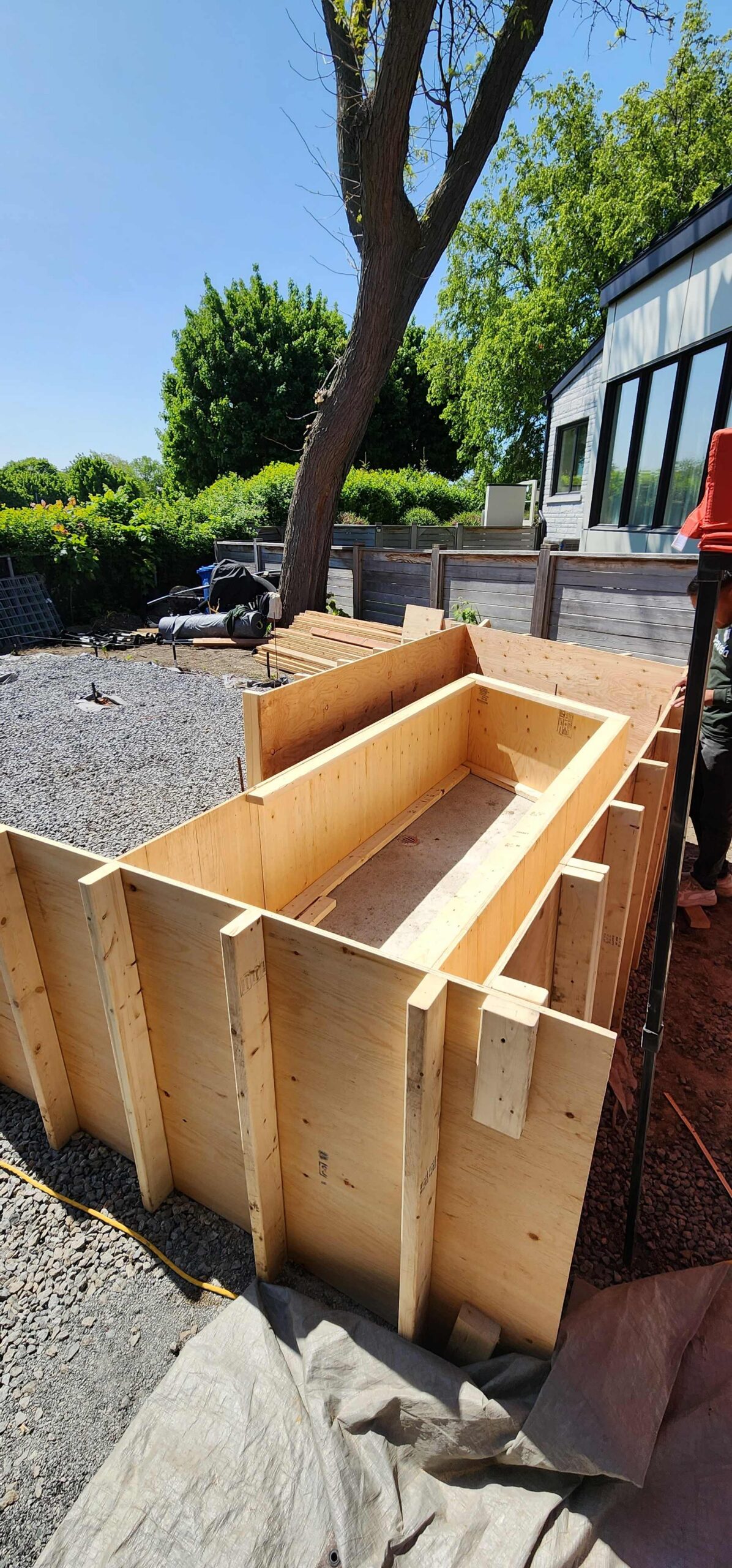 Coffrage en bois