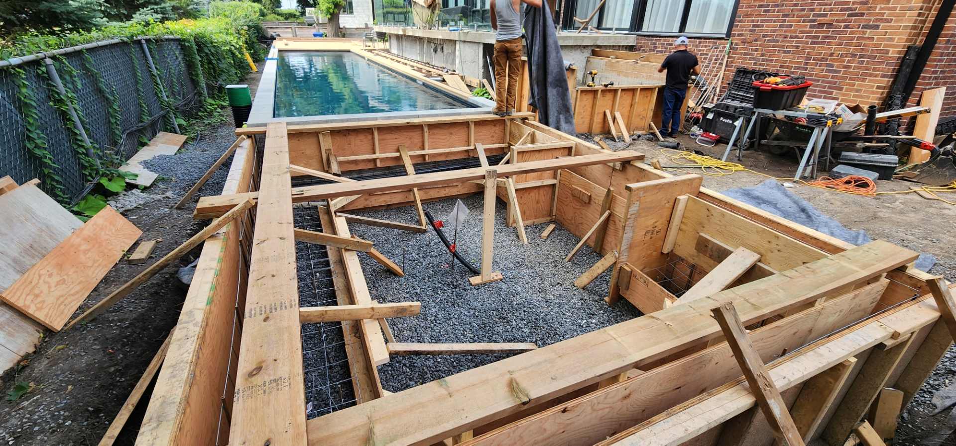 Travaux de béton